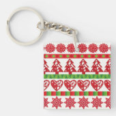 kerstsymbolen sleutelhanger (Voorkant)
