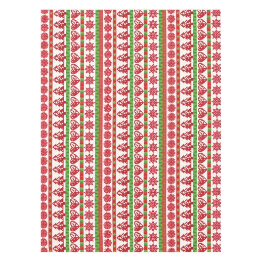 kerstsymbolen tafelkleed (Voorkant)