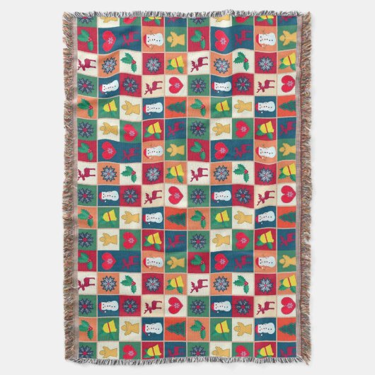 Kerstsymbool, feestdagen deken (Voorkant Verticaal)