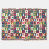 Kerstsymbool, feestdagen deken (Voorkant)