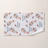 kerstsynx-kat-cadeau, kerstvakantieverval handdoek (Handdoek)