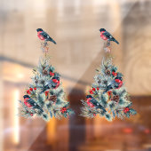 KerstT-shirt met Red Robin Raamsticker (Vel 2)