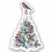 KerstT-shirt met Red Robin Sticker (Voorkant)