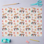 kersttaardenpinguïns Cadeaus met witte tong Tissuepapier (Craft)