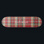 kersttaarkleurig rood wit aanpassen persoonlijk skateboard<br><div class="desc">De kersttong Rustic Red Green White Check skateboard. Ideaal voor trainingen en als opbergvak. Andere tartan- en gipsproducten die ook in deze winkel verkrijgbaar zijn</div>