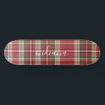 kersttaarkleurig rood wit aanpassen persoonlijk skateboard<br><div class="desc">De kersttong Rustic Red Green White Check skateboard. Ideaal voor trainingen en als opbergvak. Andere tartan- en gipsproducten die ook in deze winkel verkrijgbaar zijn</div>