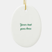 kersttaarpinguïns en aangepaste kaars-siervoorwerp keramisch ornament (Achterkant)