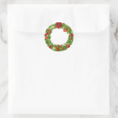kersttaarster ronde sticker (Tas)