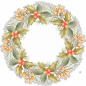 kersttaarster sticker (Voorkant)