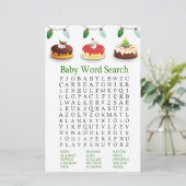 kersttaart Baby shower Word Search Game (Staand voorkant)
