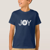 kersttaart blauw en witte Kinderen T-shirt (Voorkant)