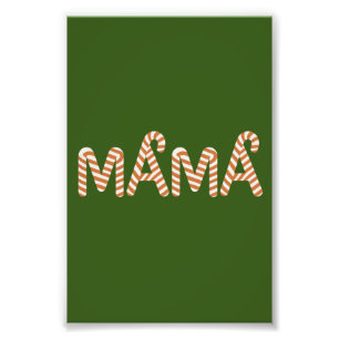 Kersttaart Boom Mama Mam Trui Grappig Familie Foto Afdruk