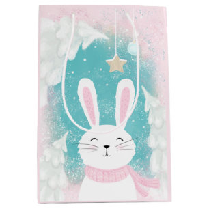 kersttaart Bunny Pink en Mint Medium Cadeauzakje