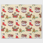 kersttaart cadeaupapier (Vlak)