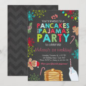 kersttaart en uitnodiging voor het vieren van de v (Voorkant / Achterkant)