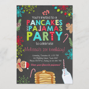 kersttaart en uitnodiging voor het vieren van de v