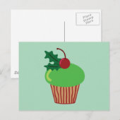 kersttaart feestdagenkaart (Voorkant / Achterkant)