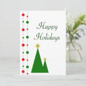 kersttaart feestdagenkaart (Staand voorkant)