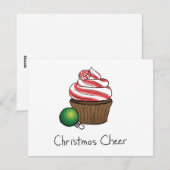 kersttaart feestdagenkaart (Voorkant / Achterkant)