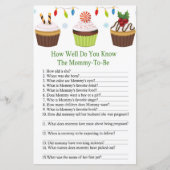 kersttaart hoe goed ken je baby shower ? (Voorkant)