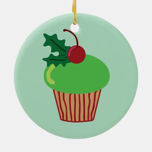 kersttaart keramisch ornament (Achterkant)