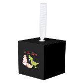 Kersttaart met T Rex Decoratie (Voorkant hoekig)