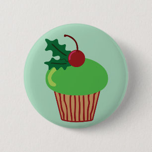 kersttaart ronde button 5,7 cm