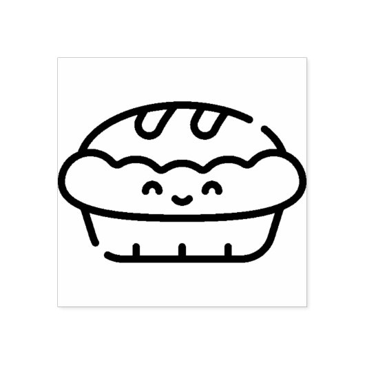 kersttaart rubberstempel (Afrduk)