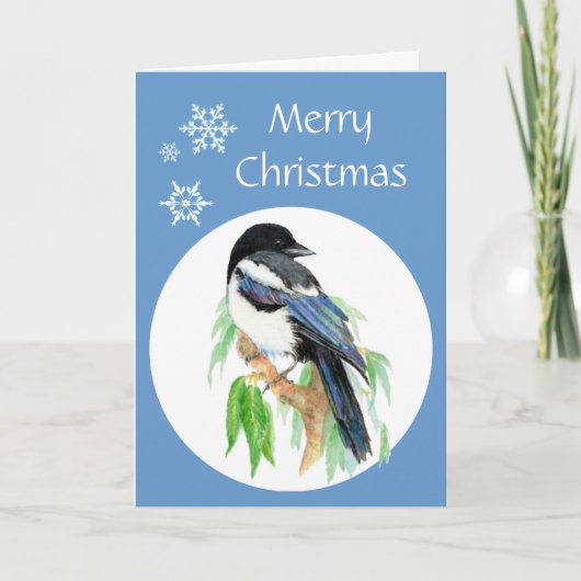 Kersttaart, tuin, vogel, Natuur Feestdagen Kaart (Voorkant)