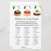 kersttaart Wat zit er in je handtas? (Voorkant / Achterkant)