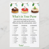 kersttaart Wat zit er in je handtas? (Voorkant)