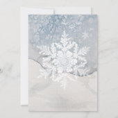 kersttaart-Waterverf-poinsettia bruiloft Aankondiging (Achterkant)