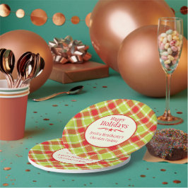 kersttaartan naam koekiewisselpapier bord