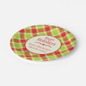 kersttaartan naam koekiewisselpapier bord (Gekanteld)