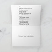 kersttaartboomkleuren feestdagen kaart (Binnen)