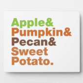 Kersttaarten ~ Festieve Kerstmis Thanksgiving Chri Fotoplaat (Voorkant)