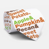 Kersttaarten ~ Festieve Kerstmis Thanksgiving Kers Stropdas (Opgerold)