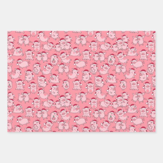 kersttaarten in kerstpapier voor kattenstaarten inpakpapier vel (Voorkant)