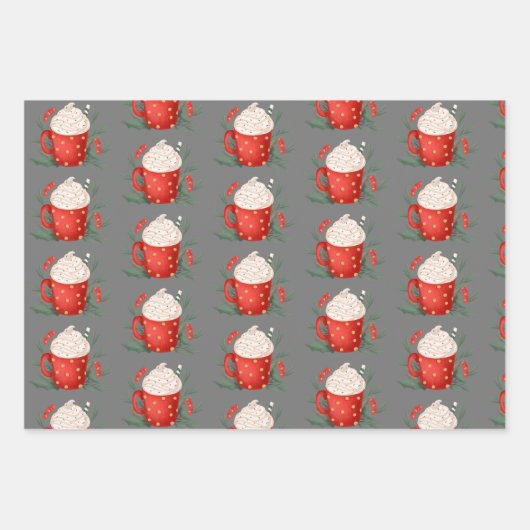 kersttaarten inpakpapier vel (Voorkant 3)