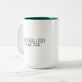 kersttaarten met Mok-wolfsgoud, Kalifiornia Tweekleurige Koffiemok (Voorkant links)