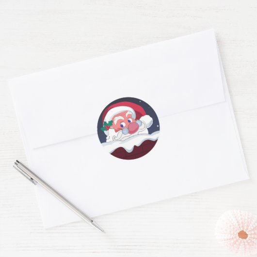 kersttaarten ronde sticker (Envelop)