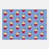 kersttaartgebak inpakpapier vel (Voorkant 2)