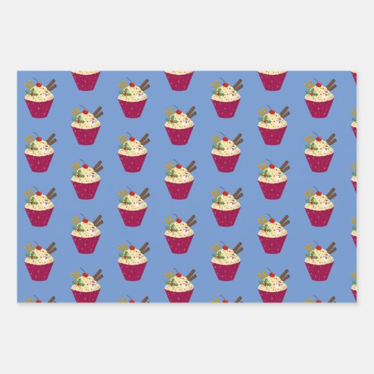 kersttaartgebak inpakpapier vel (Voorkant 2)