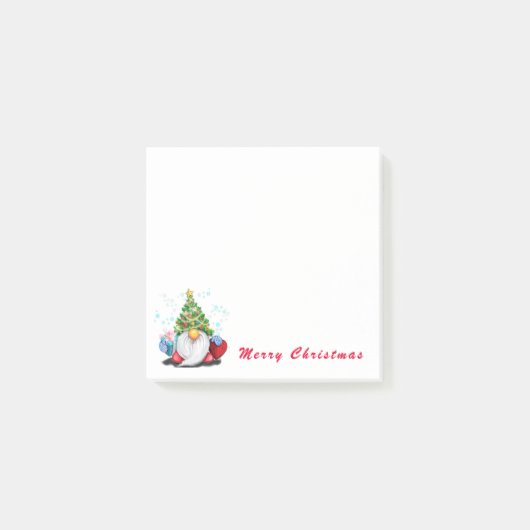 kersttaartje met cadeautjes post-it® notes (Voorkant)