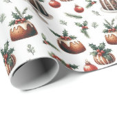 Kersttaartpatroon Cadeaupapier (Rol Hoek)