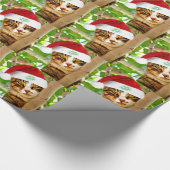 Kersttablet Kat in een boom Cadeaupapier (Hoek)