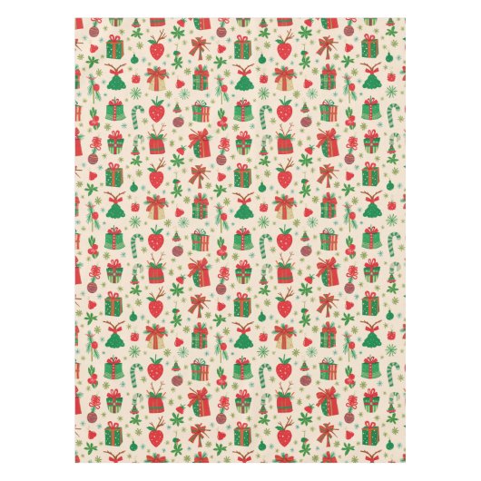 kersttablet tafelkleed (Voorkant)