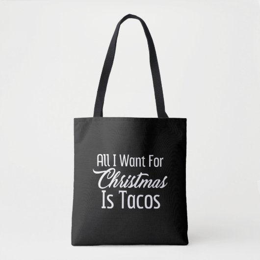 kersttacos tote bag (Voorkant)