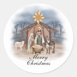 kersttactiek ronde sticker