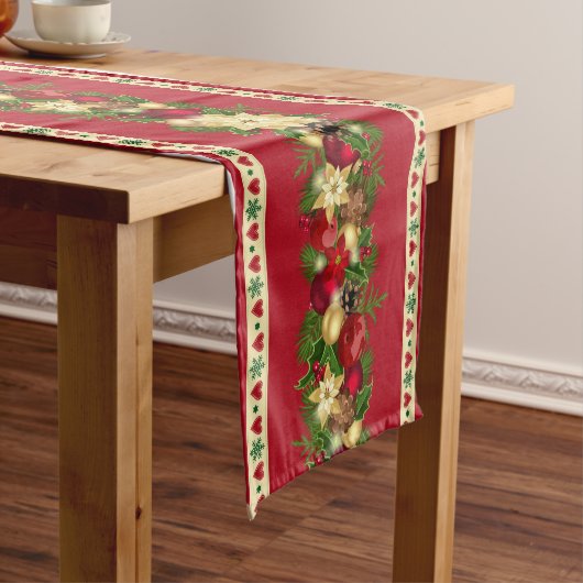 Kersttafel 90 x 16 inch medium tafelloper (Voorbeeld)